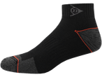 Black socks with orange accents.