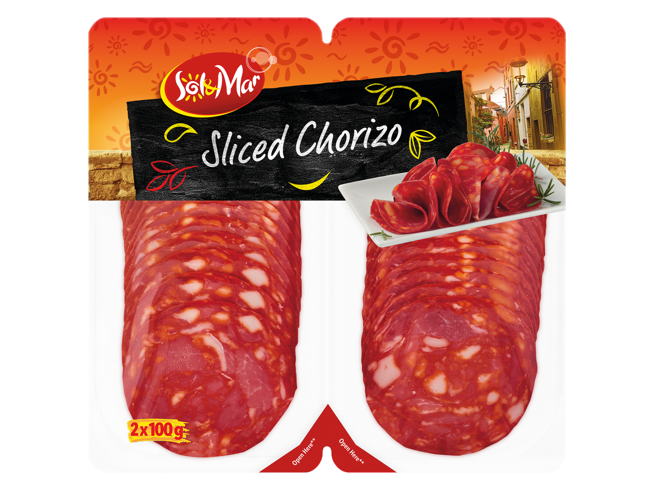 Accesați vizualizarea pe ecran complet: Salam chorizo extra, feliat - Imagine 1