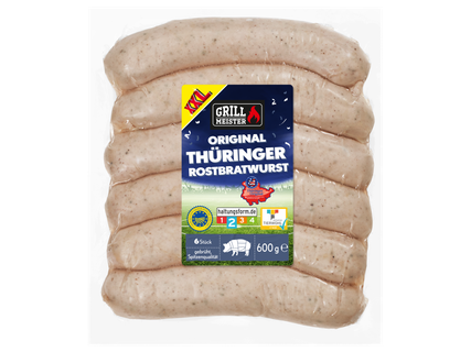 Grillmeister Original Thüringer Rostbratwurst XXL