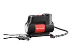 Portable car air compressor with a 12V plug and pressure hose