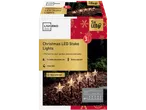 Livarno home jõulu-LED-maavalgustid 5 sooja valge tähe ja taimeriga.