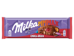 Tejcsokoládé zselés cukorkával és drazséval.
