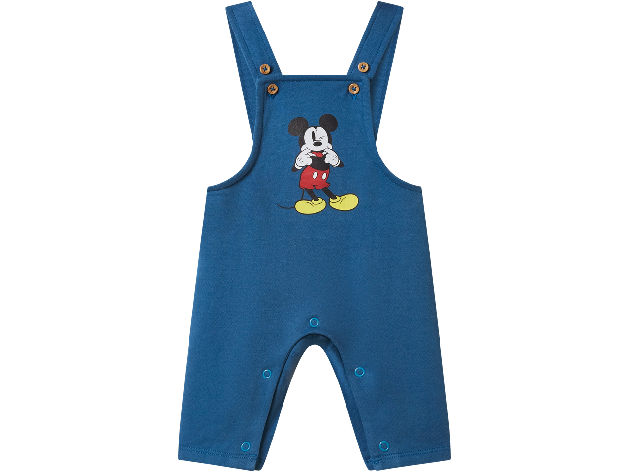 Mėlynas kūdikių kombinezonas su Mikio Peliuko atspaudu